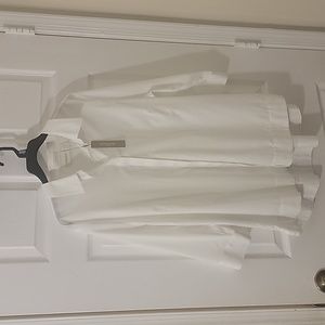 Chico's No Iron Button Up Shirt White Size 3
